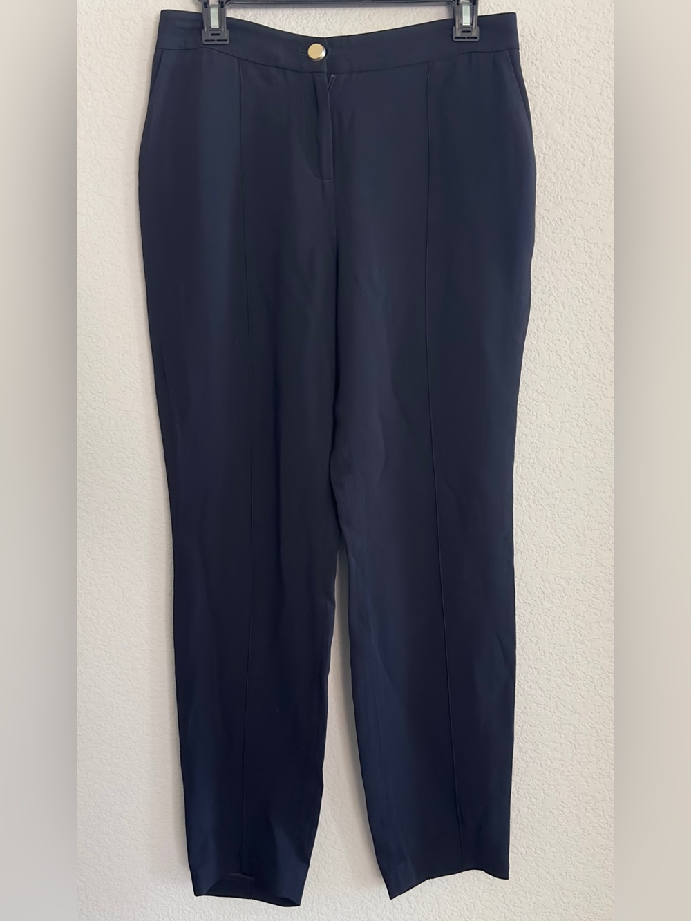 Ted Baker Black Tailored Crease Front Dress Pants